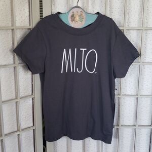 Rae Dunn gray new boys shirt MIJO size 6